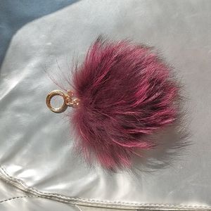 Michael Kors Fur Pom Pom Purse charm